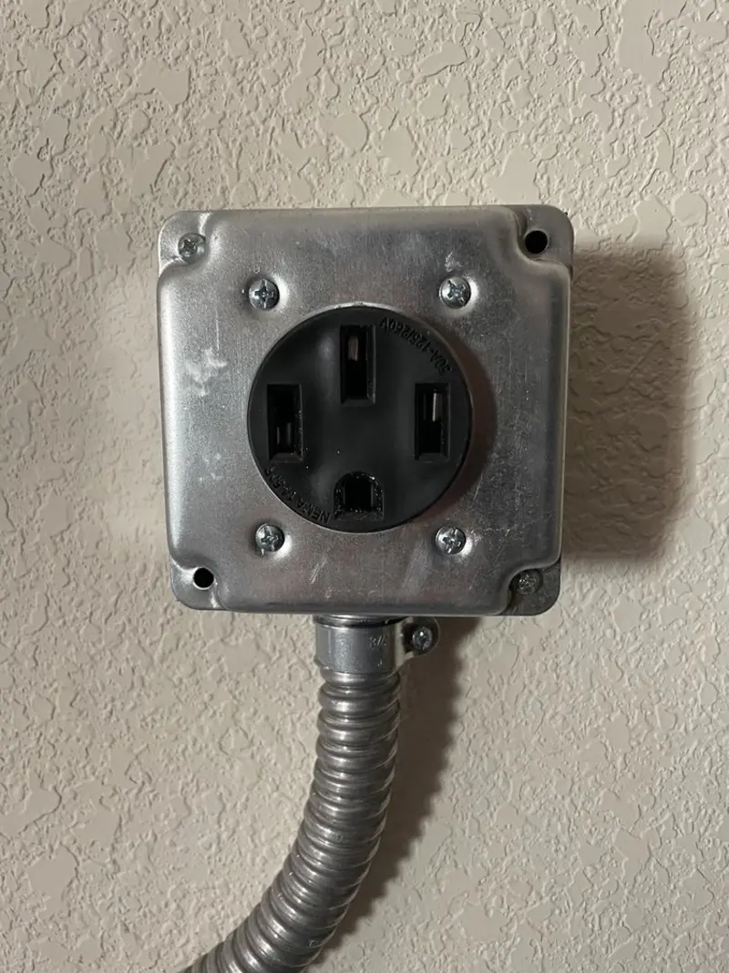 NEMA 14-50 outlet installed for Electrical Panel Upgrade in Milaca